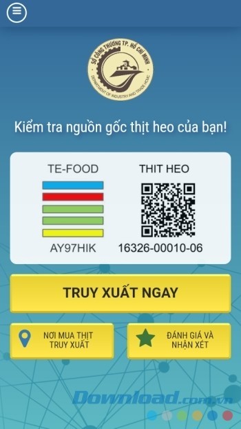 Kiểm tra nguồn gốc thịt heo của bạn