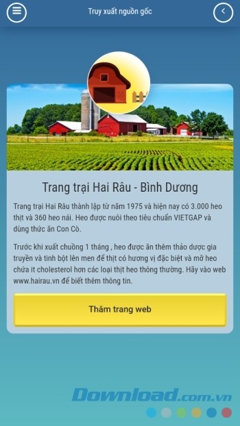 Truy xuất nguồn gốc thịt heo