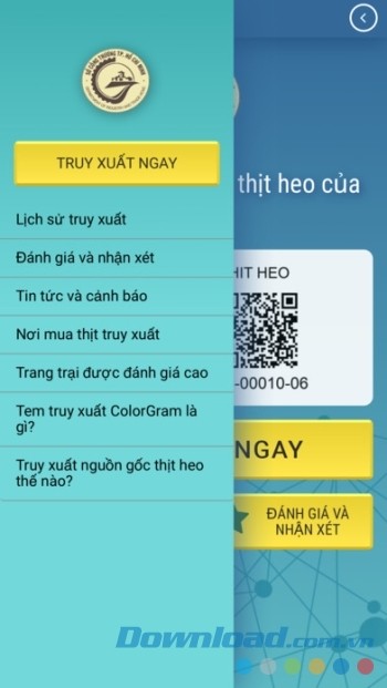 Sử dụng tem truy xuất