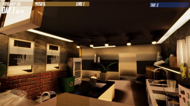 Mua sắm đồ nội thất, trang trí, dụng cụ và thiết bị hiện đại để phục vụ cho cửa hàng Tea Shop Simulator