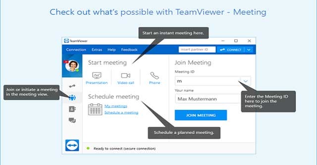 TeamViewer Meeting là phần mềm họp trực tuyến bảo mật của TeamViewer