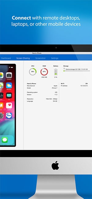 TeamViewer QuickSupport cho phép kết nối iPhone, iPad với máy tính từ xa