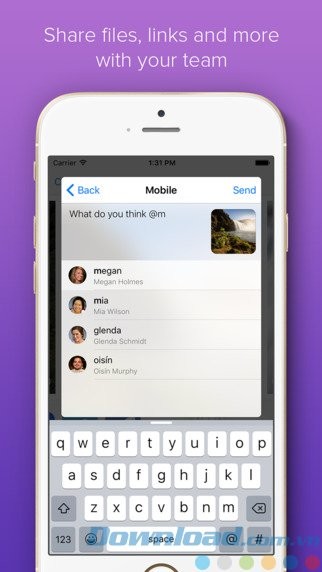 Chia sẻ file, link, media...