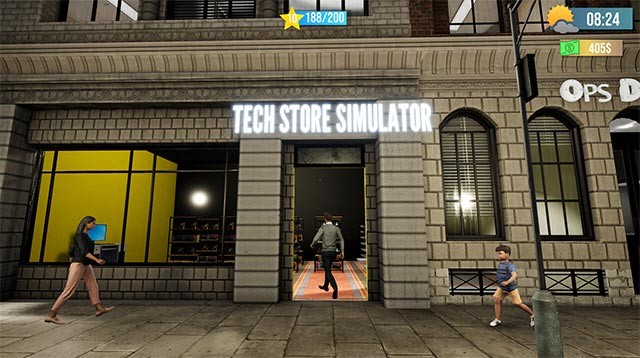 Thiết kế và nâng cấp cửa hàng trong Tech Store Simulator để thu hút thêm khách hàng mới