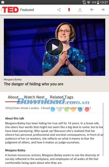 Xem video trên TED