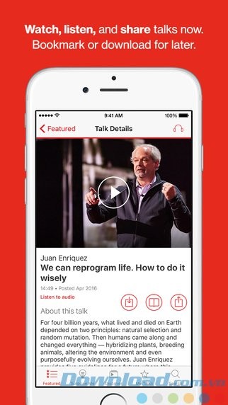 Bookmark hoặc tải video