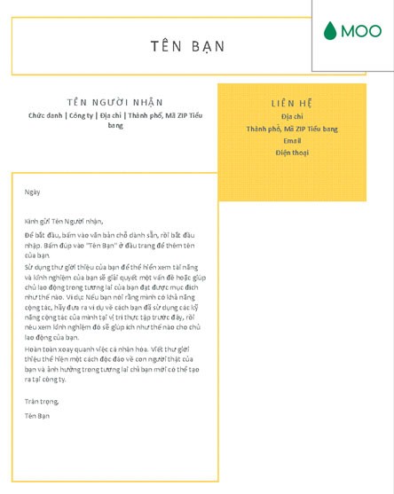 Thư xin việc ngắn gọn và súc tích