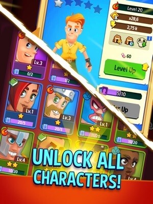 Mở khóa tất cả các nhân vật biểu tượng quen thuộc