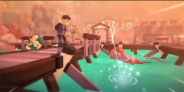 Câu cá ở Nuru Lodge để sở hữu loài Temtem mới - Koish