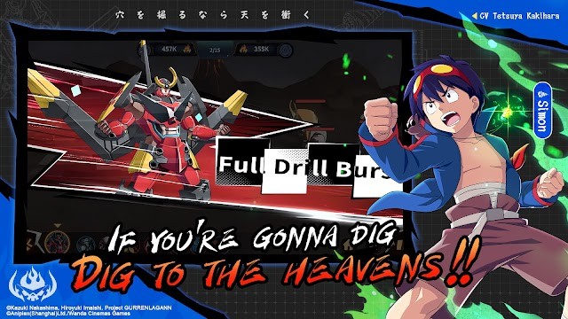 Tengen Toppa Gurren Lagann là game được chuyển thể từ anime nổi tiếng cùng tên