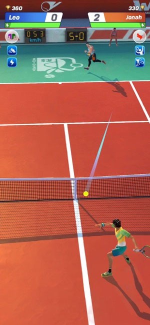 Tennis Clash for iOS là game đánh tennis miễn phí