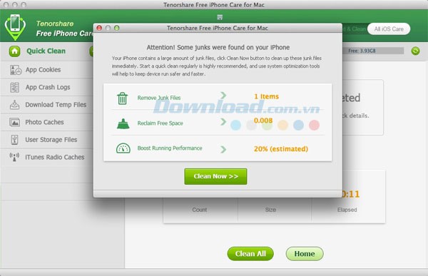 Tenorshare Free iPhone Care cho Mac
