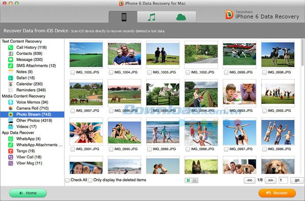 Tenorshare iPhone 6 Data Recovery cho Mac