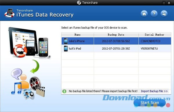 Tenorshare iTunes Data Recovery