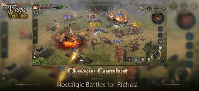 Tham gia các trận chiến cổ điển linh hoạt, bùng nổ trong game Teon: Revelation