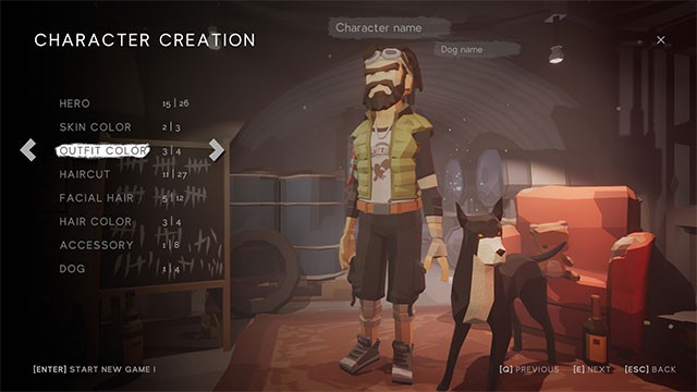 Xây dựng và tùy chỉnh nhân vật tự do trong game Terminal Earth