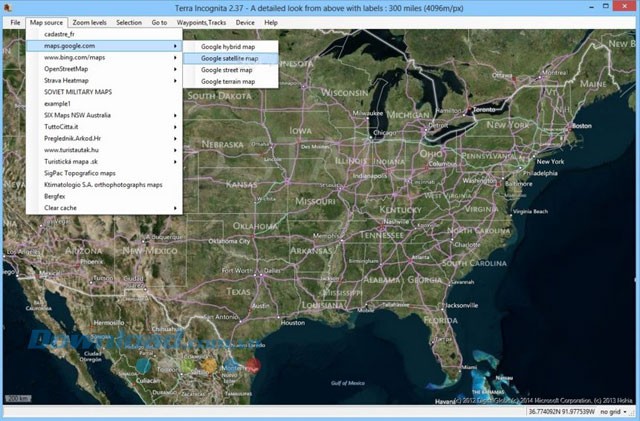 Xem bản đồ từ nhiều nguồn