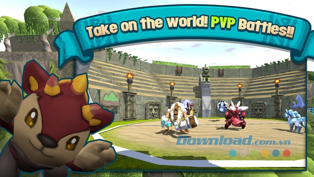Tham gia vào các trận chiến PvP trên nhiều thế giới khác nhau
