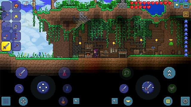 Phiêu lưu khám phá các thế giới đa dạng trong Terraria game