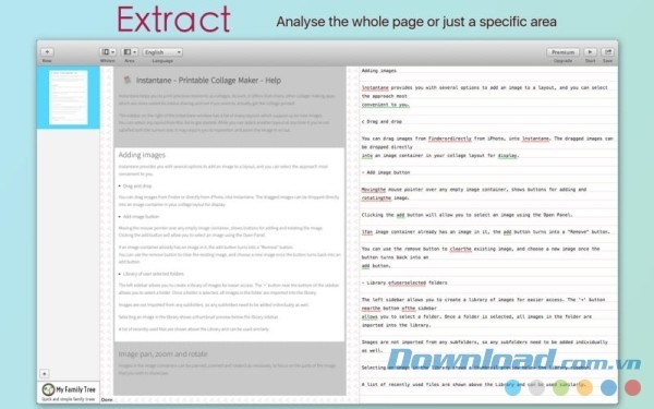 Tessa OCR cho Mac trích xuất văn bản trên PDF dễ dàng