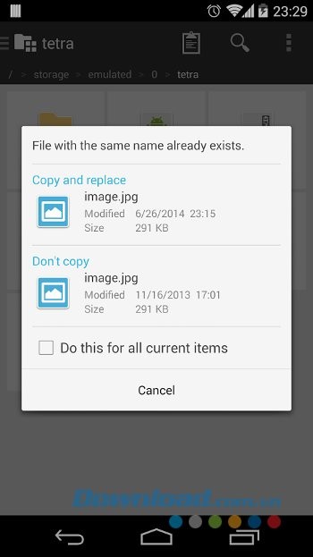 Tetra Filer Free hoạt động thông minh