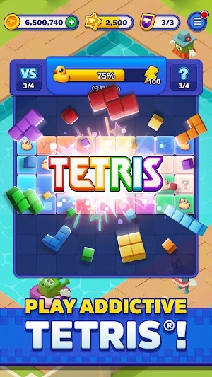 Tetris Block Party là game xếp hình Tetris cổ điển kết hợp yếu tố hiện đại