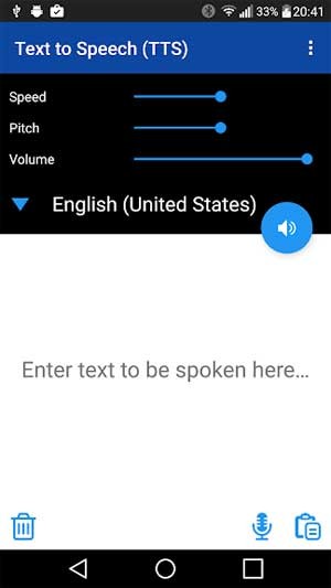 Nhập văn bản bạn cần đọc vào Text to Speech