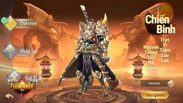 Lớp nhân vật Chiến Binh trong Thần Khúc Mobile