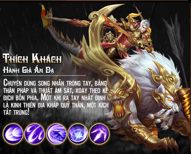 Giới thiệu nhân vật Thích Khách trong Thần Khúc Mobile