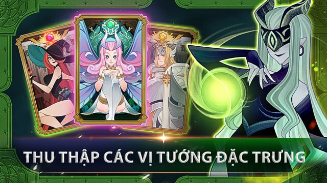 Chiêu mộ, thu thập các vị tướng đặc trưng