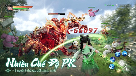 Nhiều chế độ PK - 1 người 9 thú tạo đội mạnh nhất