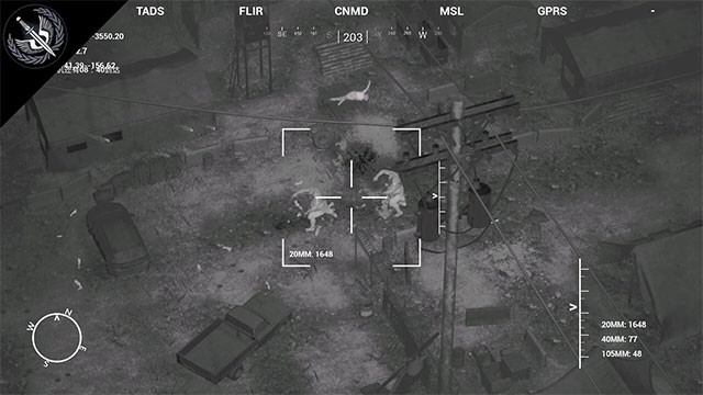 Điều khiển hỏa lực AC130 bắn xác sống và hỗ trợ sơ tán người sống sót trên mặt đất