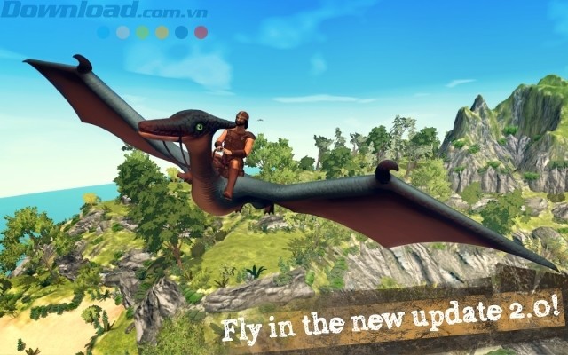 Người chơi có thể bay lượn cùng thú cưng của mình