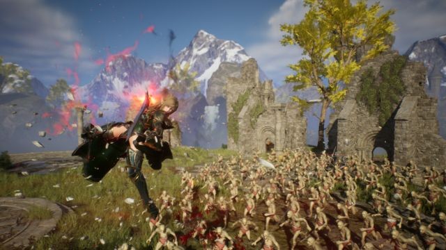 Một mình chống lại bầy quái vật đông đảo bằng kỹ năng và thuộc tính đa dạng