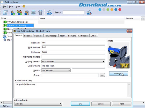 The Bat! Home Edition trên Windows