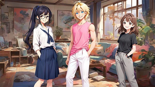 Dàn nhân vật đủ mọi lứa tuổi và cá tính trong game The Beautiful Island