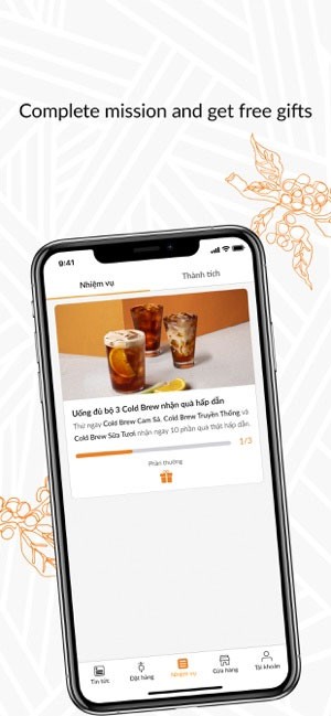 Ứng dụng tích điểm The Coffee House