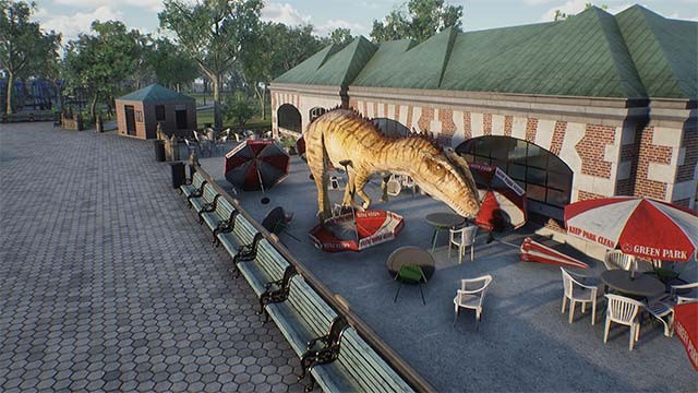 Nỗ lực sống sót trong cuộc chiến với những người bảo vệ công viên khủng long