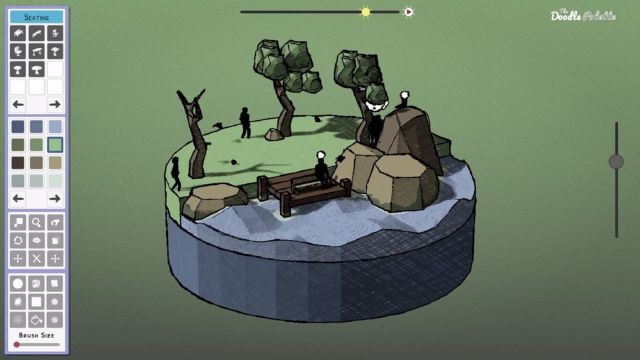 The Doodle Palette là game mô phỏng xây dựng thế giới thu nhỏ sống động với hơn 20 bảng màu và 200 item khác