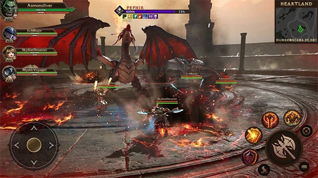 Hệ thống chiến đấu chặt chém nhanh, kết hợp sức mạnh đồng đội và phép thuật