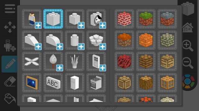 Rất nhiều hình khối với mày sắc khác nhau để bạn lựa chọn