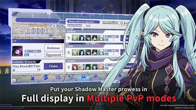 Các trận chiến trong Master of Garden sẽ diễn ra trong thời gian thực