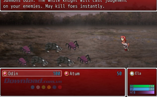 Triệu hồi thần Odin hỗ trợ cho các nhân vật trong game nhập vai The End of an Age: Fading Remnants cho máy tính