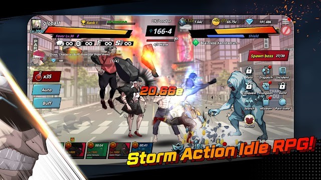 Tham gia các trận chiến nhập vai đầy hành động trong game The Era of Overman: Idle RPG