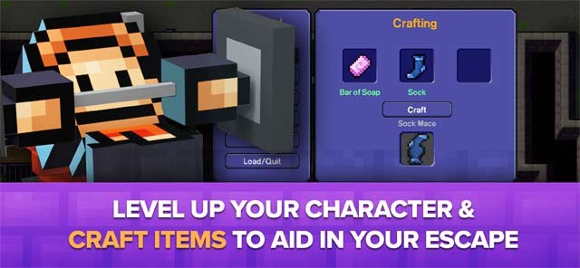 Nâng cấp nhân vật và chế tạo vật phẩm để trốn thoát trong The Escapists