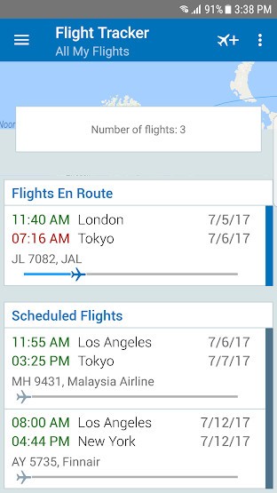 Quản lý và theo dõi các chuyến bay của bạn