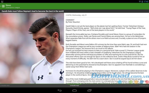 The Football App For Android