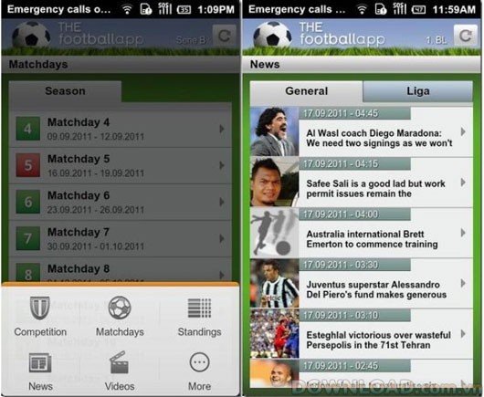 The Football App For Android