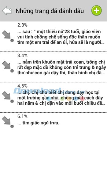 Những trang đã đánh dấu