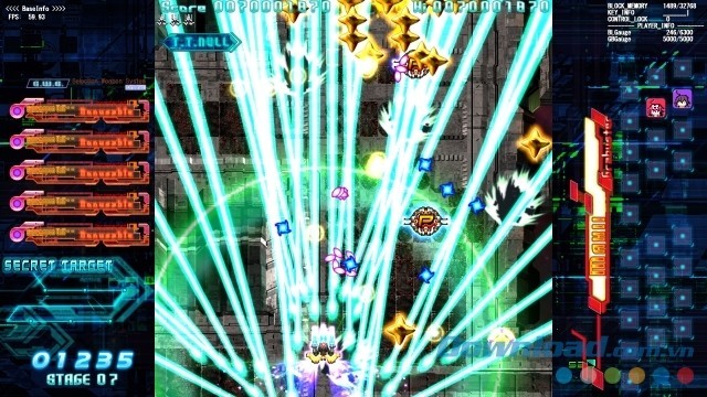 Nâng cấp và bắn đạn khủng trong game bắn súng không gian The Hurricane of the Varstray -Collateral hazard- cho máy tính